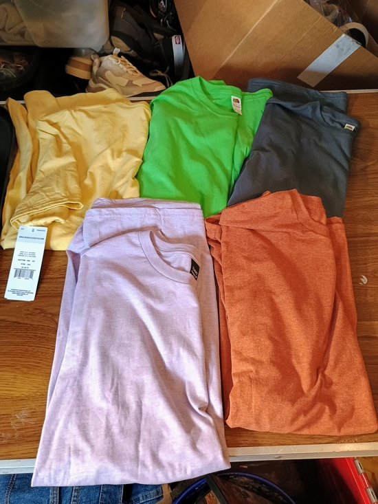 Russell Athletic Other - 5 Assorted Solid Color Crewneck Tees - Pastel & Bright Pack #2 Bin 22